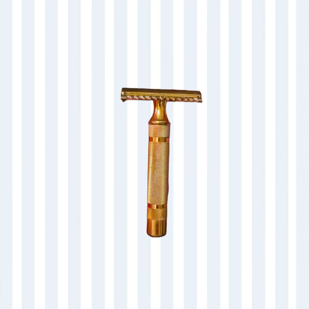 Gillette Double Edge Safety Razor (Made in USA) – Gold Tone